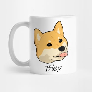 shiba inu blep tongue Mug